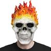 Halloween Geistermaske Totenkopf Gesicht Horror Kostüm Skelett Erwachsener Latex Vollkopf Cosplay Requisiten