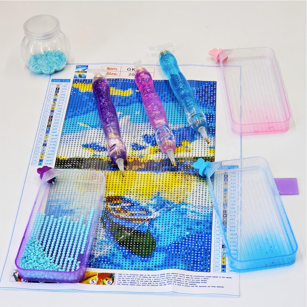 5D Diamond Painting Pen Kit with Clay and Various Tips Diamond Painting Tools for DIY Diamond Art