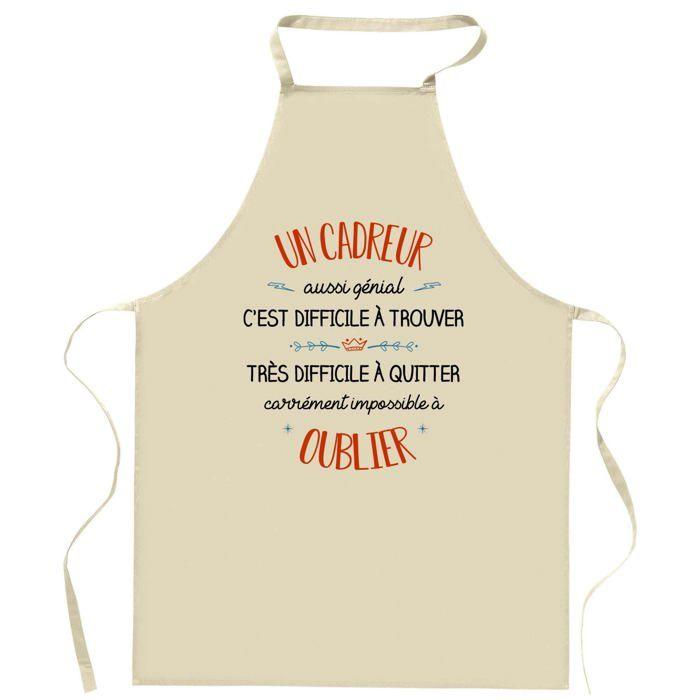 Planetee Tablier de cuisine Un Cadreur aussi génial | Cadeau Original Humour pour Cuisinier Vêtement Blouse de protection Barbecue