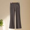 Langsha Women's Woolen Bootcut Trousers