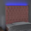 VidaXL Tête de Lit à LED Meuble de Chambre à Coucher Accessoire de Lit Simple Tête de Cadre de Lit Intérieur Rose 3122801