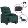 Vidaxl Lift Recliner Massage Chair, Electric, Reclining, Green