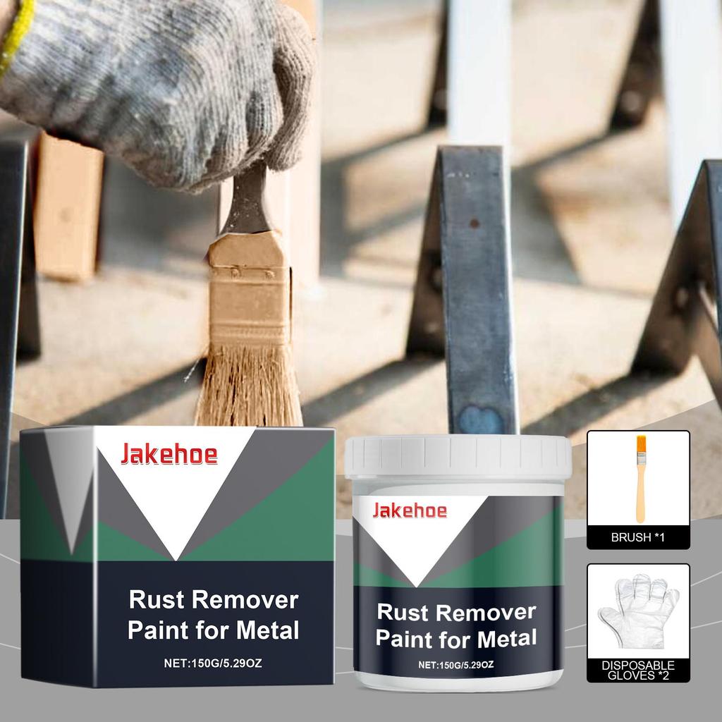 150g Metal Rust Removal Paint Metal Surface Rust Removal & Rust Prevention Long Lasting Protection Rust Quick Drying With Brush