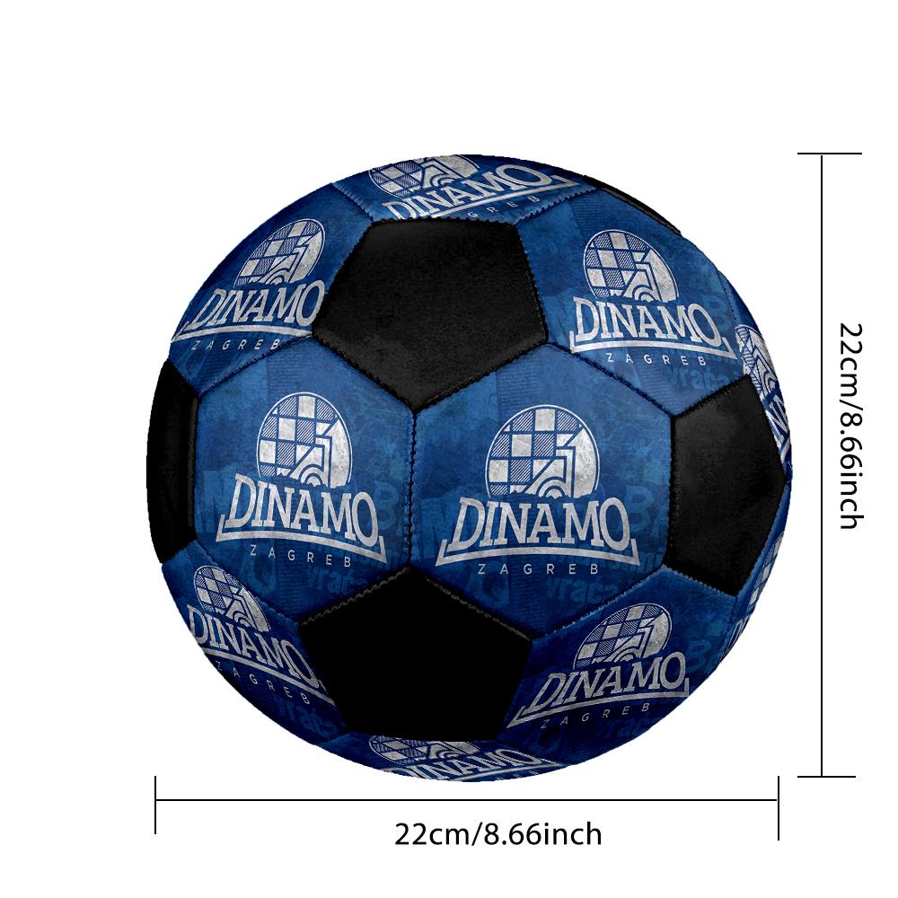 SIZE 5 GNK Dinamo Zagreb Soccer Ball Colorful All Ages Machine Stitched PVC Competition Ready Durable High-Bounce