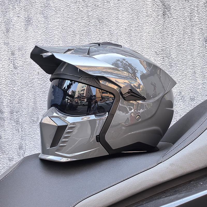 NEW ORZ-GB3 High-quality Retro Motorcycle Helmet Modular Multifunctional Combination Full Helmet Approved Personalized Warrior