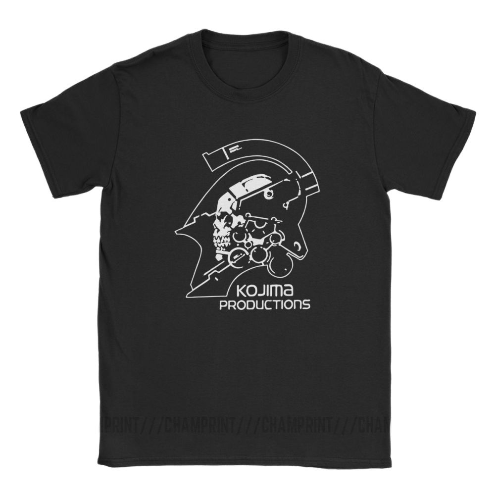 Men's Metal Gear Kojima Productions T Shirts MGS Hideo Kojima T-Shirt Death Stranding Cotton Tops Short Sleeve Tees Printed