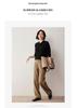 2024 Autumn/Winter Women's Cashmere Polo Neck Buttoned Lapel Pullover