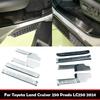 For Toyota Land Cruiser 250 Prado LC250 2024 Inner Car Door Sill Scuff Plate  Door Welcome Pedal Threshold Bar Cover Accesorios