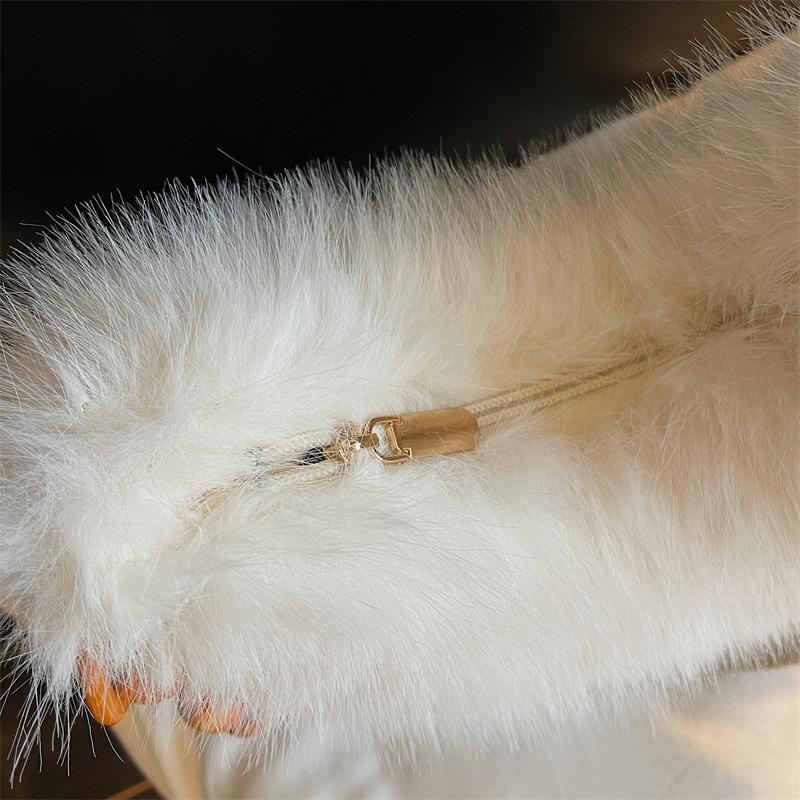 Autumn Winter Women's Plush Handbag Shoulder Underarm Bag