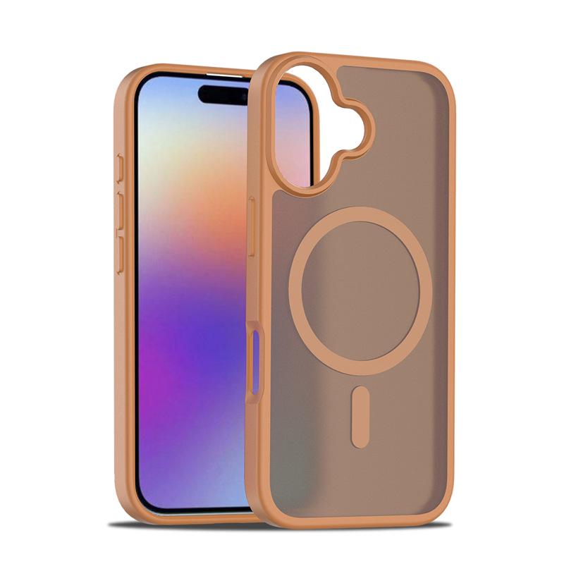 Magnetic Attraction Frosted iPhone 17 Case, Compatible with iPhone 13, 14, 15, 16, 17 Models