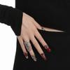 Valentine's Day Gift Finger Cot Zinc Zinc Alloy Nail Art Ring Women Jewelry Accessories Fairy Ring Nail Ring