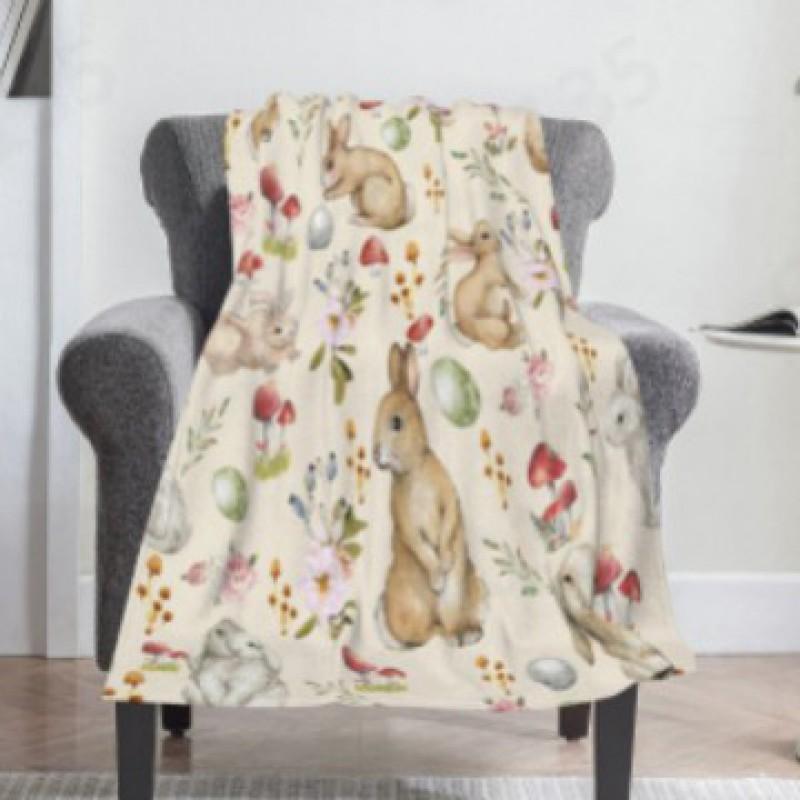 Halloween Pumpkin Spider Web Flannel Blanket Soft Warm Home Throw Gift