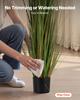 Artificial Grass Plant, 2 Pack 1499mm Horsetail Reed Grass in Pot, Premium PVC Faux Fake Greenery Shrubs Plant for Indoor Outdoor House Home Garden