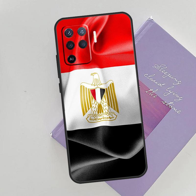 Egypt Flag Case For Oppo A15 A16 A17 A52 A72 A76 A96 A74 A94 A53 A54S A57S A58 A78 A98 A77 Phone Cover