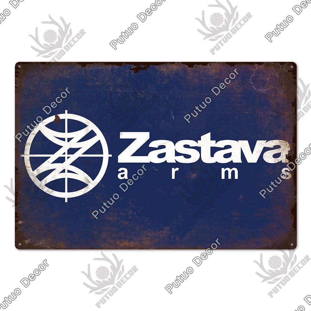 Putuo Decor Brand Poster Vintage Metal Tin Sign Plaque Plate for Garage Man Cave Gun Club Wall Decor Pistola Co2 Arma Metal