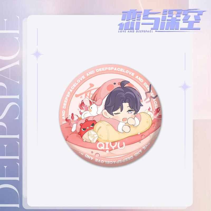 Love and Deepspace Rafayel Zayne Xavier 58MM Round Badge Anime Cosplay Brooch Pin Backpack Clothing Decoration Gift for Fans