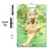 Anime Style Acrylic Clipboard and File Folder with Thickened Writing Pad