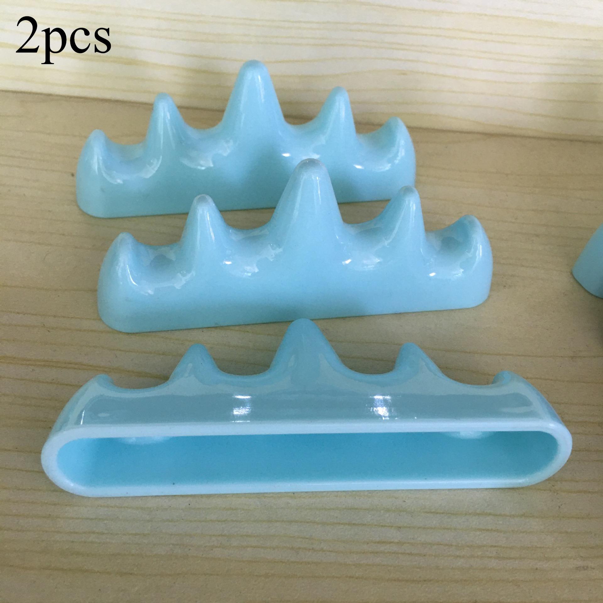 

2 шт. Пластиковая подставка для кистей для китайской каллиграфии, подставка для ручек, настольная подставка, органайзер для художественной студии, кисти для рисования, художественные принадлежности синий