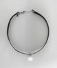 Glory_Arden Surgical Steel 2-Color Jade Pendant Choker Necklace/Ghmn-492