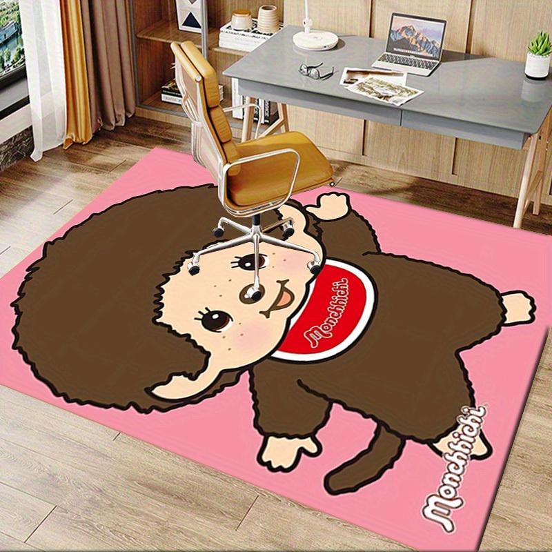 1pc Monchhichi,Cartoon,Character Office Carpet Soft Polyester Non slip Machine Washable Indoor Carpe