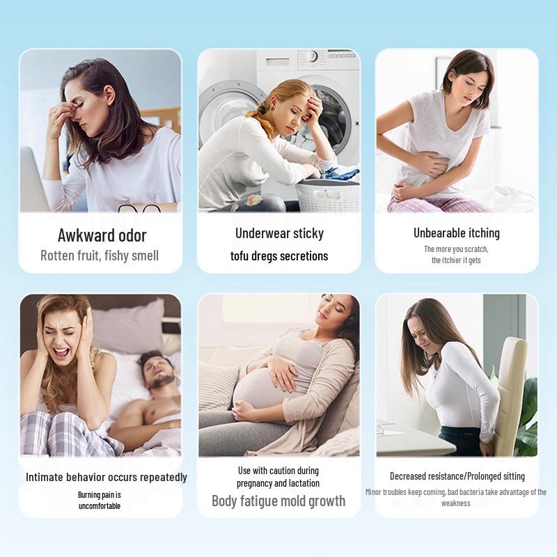 Dámské antibakteriální kapsle s kyselinou mléčnou pro gynekologické zdraví a posílení vaginální mikroflóry