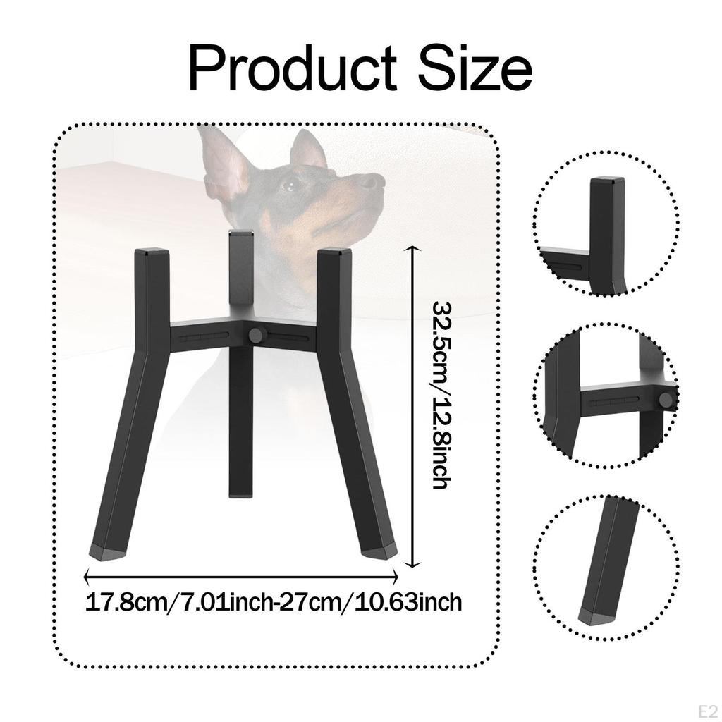 Nastavitelný železný stojan na misky pro psy pro různé velikosti domácích mazlíčků
