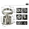 304 Stainless Steel Pipe Fitting Bulkhead Water Tank Connector Adapter Inner and Outer Wire Water Tank Joint