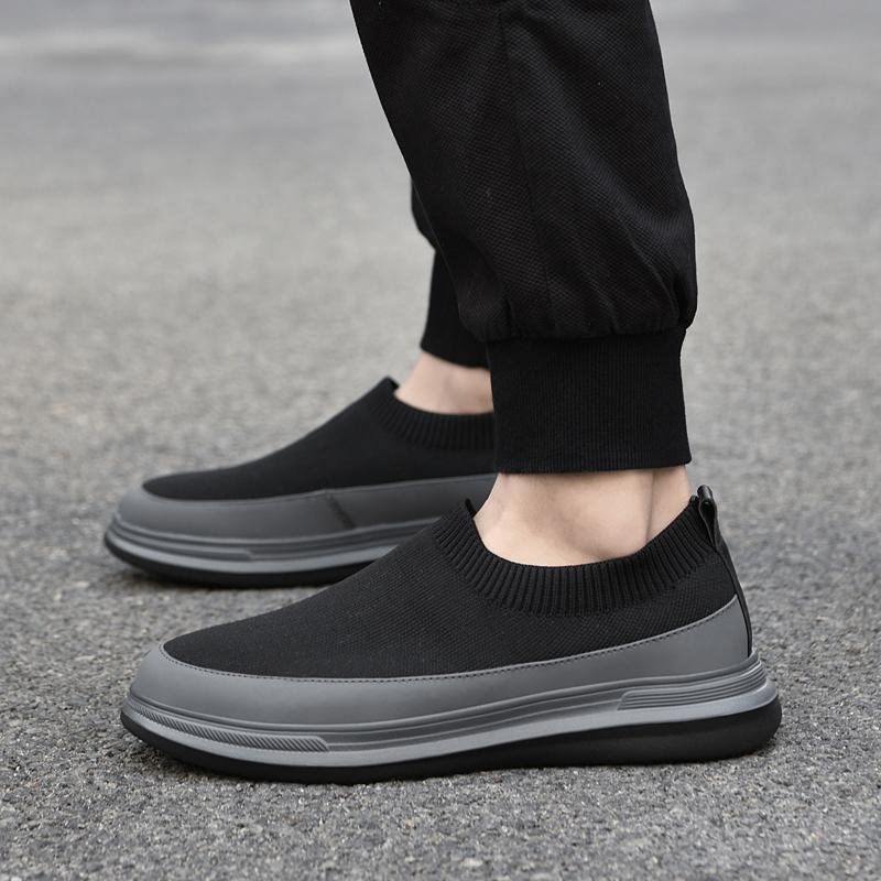 Prodyšné pánské tenisky Stylové pánské lehké boty pro volný čas Vysoce kvalitní pánské slip-on boty Outdoor Pánské Pohodlné ploché