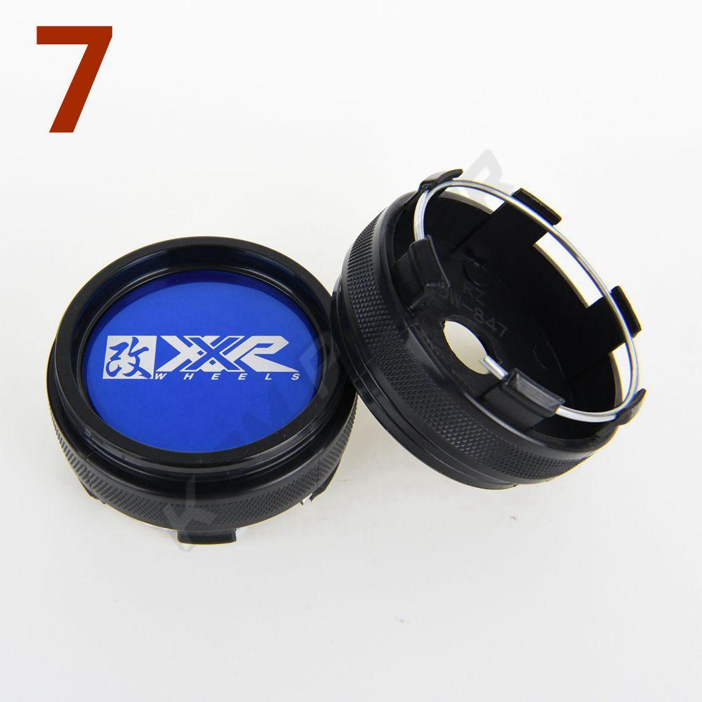 4PCS OD 66MM / ID 62MM Cap Sport Rim Cover XXR Logo Emblem Wheel Center Cap Wheel Hub Cap