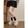 Queen Fan Warm White Fluffy Platform Cotton Shoes Women's Winter Boken Plush Boken Shoes
