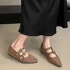 Designer Summer New Women Loafers Flats Pointed Toe Shoes Sandals Elegant 2025 Casual Sport Shoes Buckle Woman Sneakers