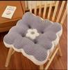 Four Seasons Thickened Cookie Flower Seat Cushion: Soft Plush Chair Pillow for Students & Office