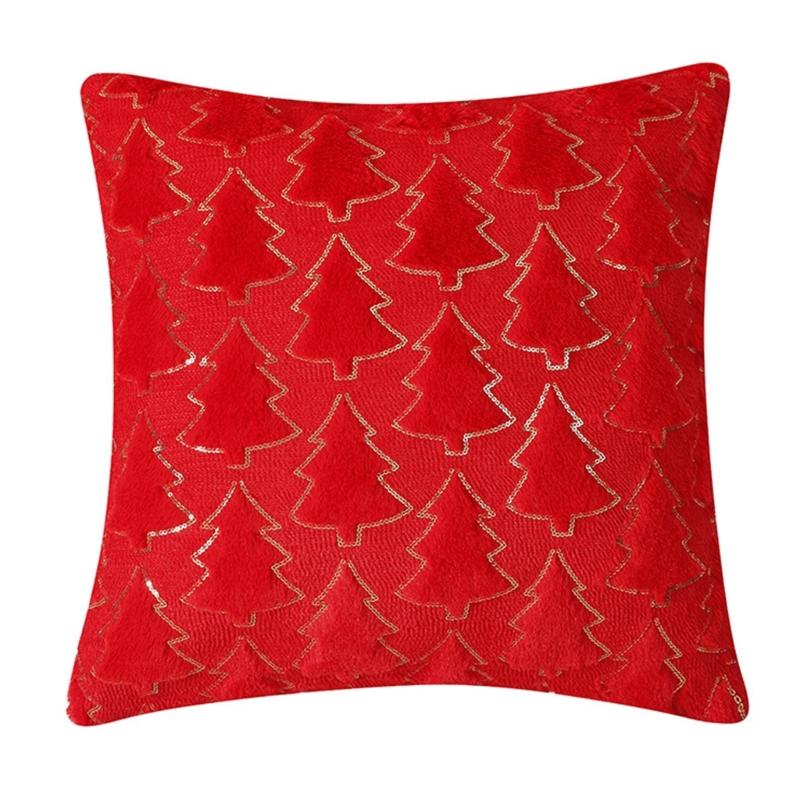 Warm Pillow Covers 18x18Inch, Soft Throw Pillowcases Christmas Pillow Covers for Holiday Decoration 45x45cm
