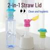 Children's Portable Straw Lid with Silicone Adapter for Mineral Water Bottles