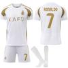 2024-25 Riyadh Victory Zweites Auswärtsspiel Weiß Nein. 7 C Ronaldo Fußball Sportset Saudi United Trikot