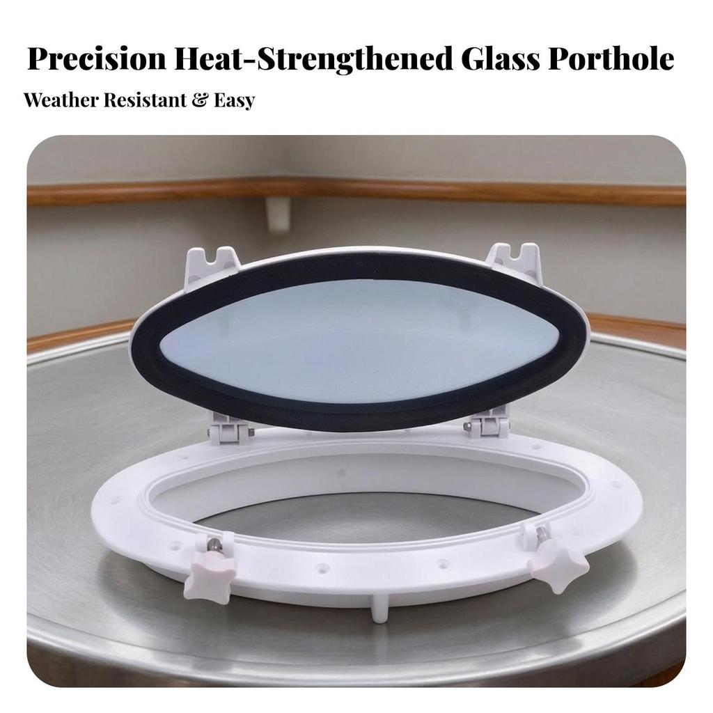 Marine Porthole Skylight Waterproof Portlight Weatherproof for Boats, Yachts