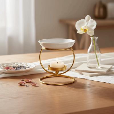 Železný aromaterapeutický hořák Minimalistický kadidelník Kreativní držák na aromaterapeutické svíčky Domácí dekorace