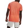 Under Armour Solid Color Crew Neck T-Shirt Men Tops Orange 1375692-848