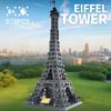 World Famous Cultural Architecture Creative Building Block Eiffel Tower Paris France Model Brick Educational Toys Collection