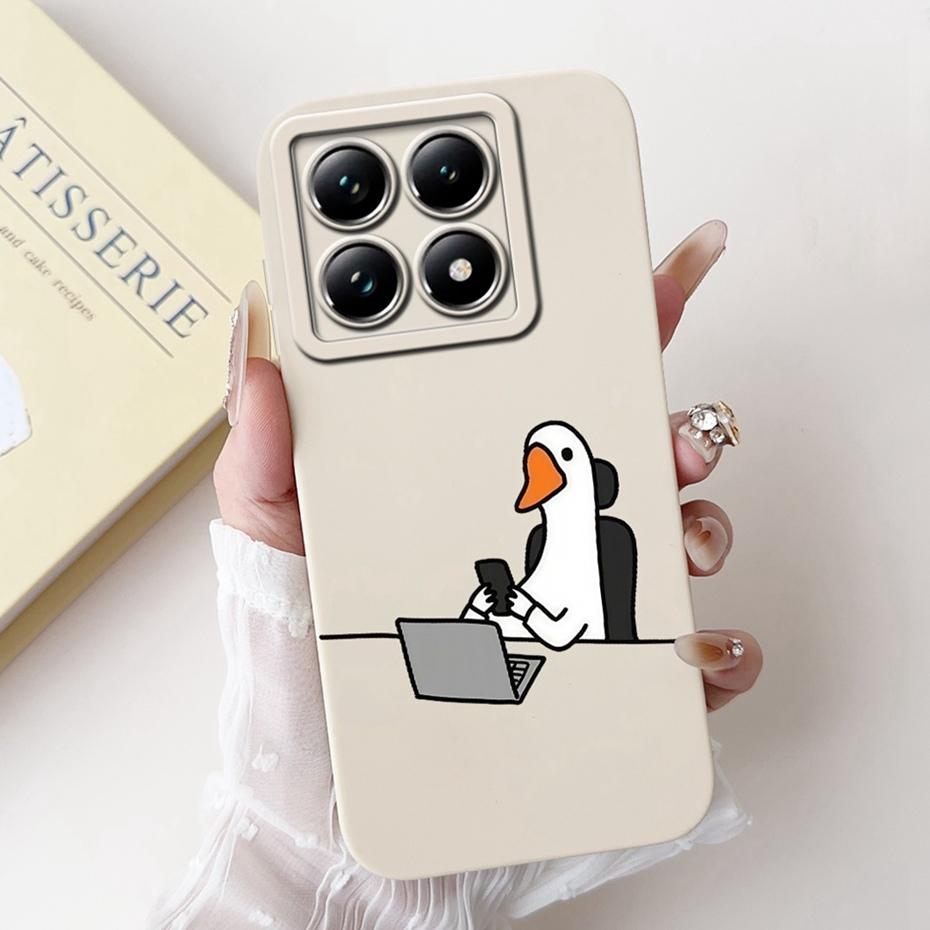 Cute Cartoon Phone Case For Xiaomi 14T Pro Soft Silicone Shockproof Cover For Xiaomi 14T 14 T Pro 5G Cases Bumpers