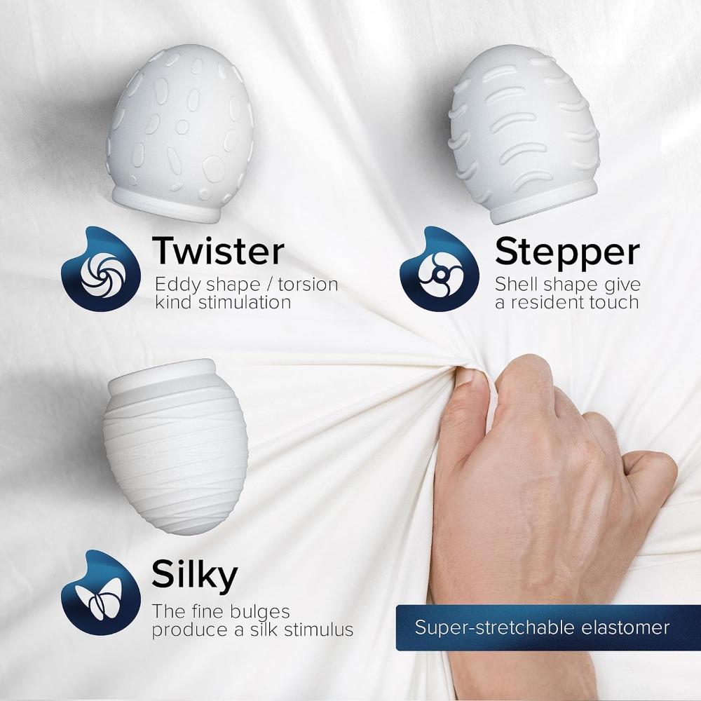 6PCS Pocket Masturbation Cup Vagina Eggs Sex Toys for Men Blowjob Penis Massager Glans Stimulation Silicone Stretchable Product