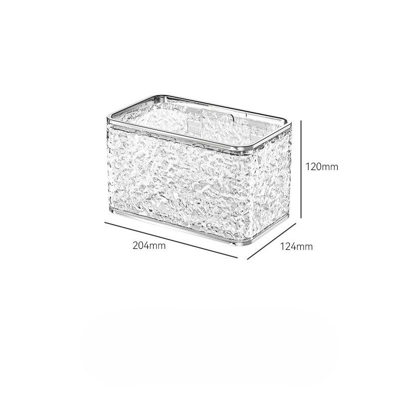 Toilet Paper Box - Home Luxury Wall-mounted Toilet Paper Box - Toilet Paper Roll Box - Toilet Paper Box - Paper Tissue Box Single layer серебряный/прозрачный