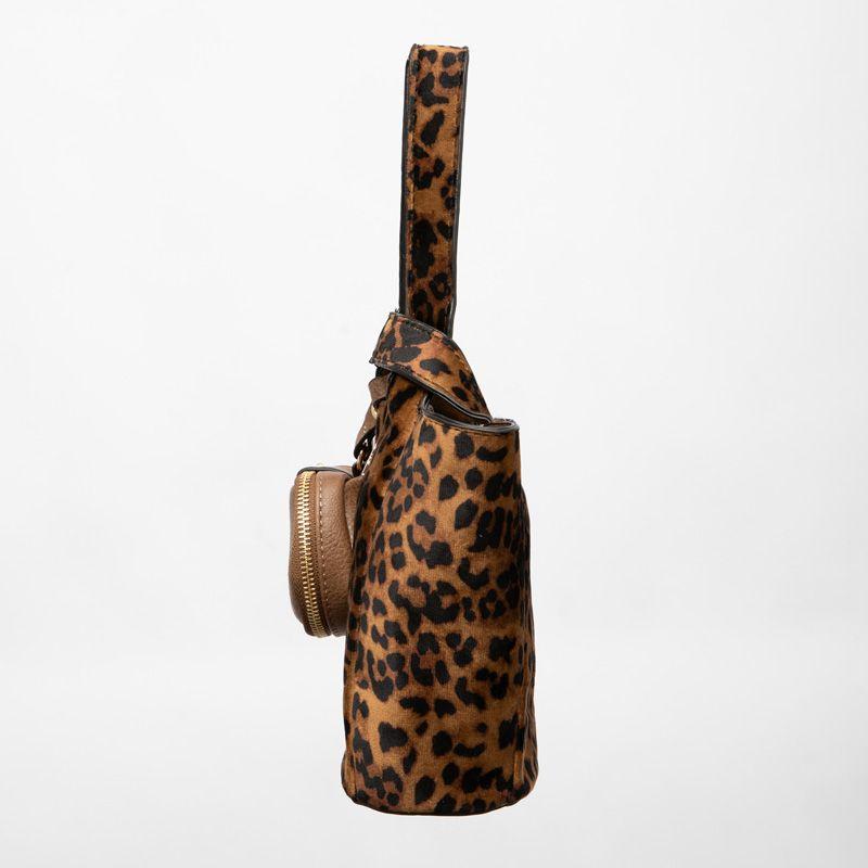 Sac imprimé léopard taissir 20x10x18cm avec trousse amovible Femme GEORGES RECH