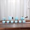 Chaxun Stone Glaze Ceramic Tea Set with Side Handle Pot