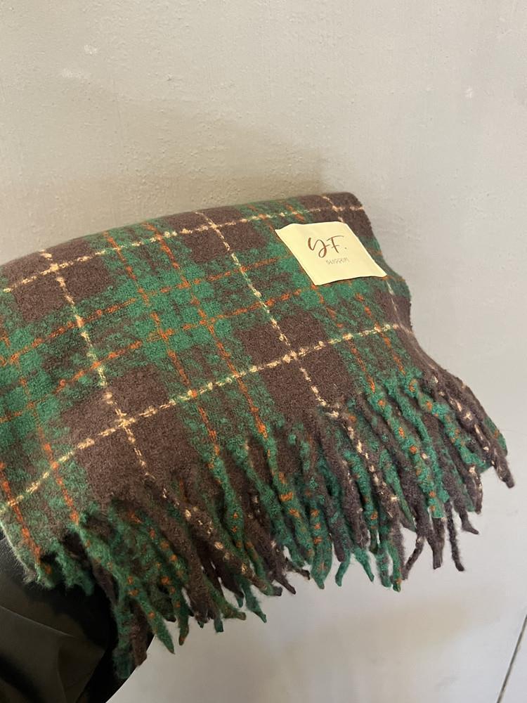 

Cozy Retro-Style Unisex Cashmere Imitation Scarf – Warm Korean-Inspired Shawl for Autumn and Winter 190*65cm