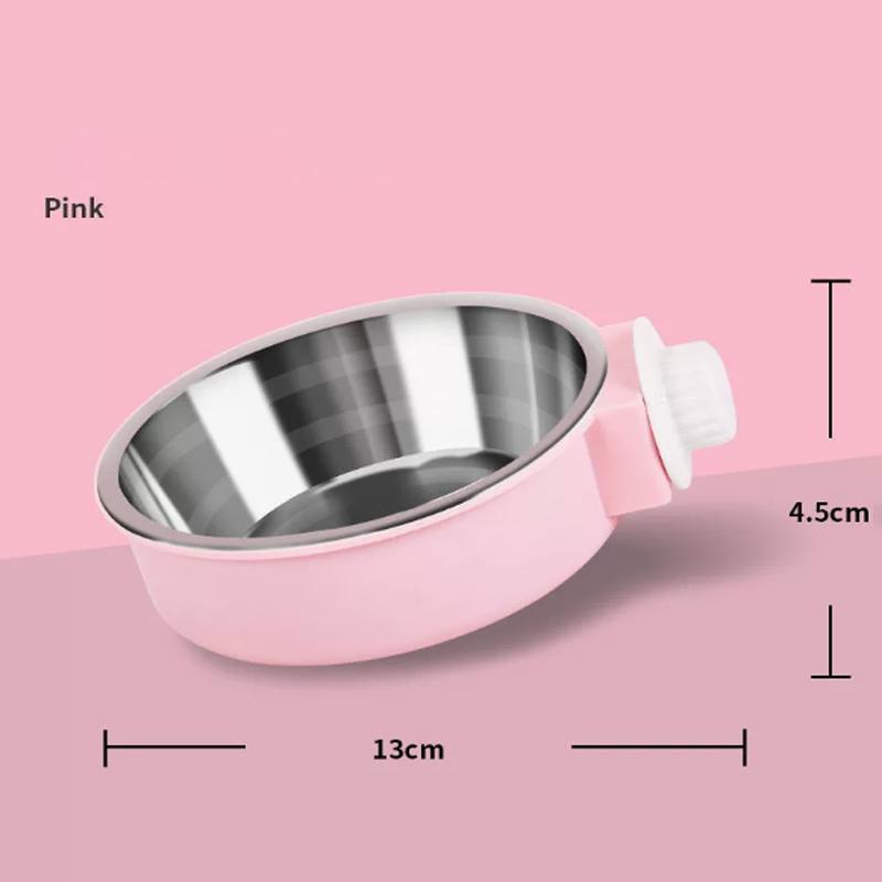 Pet Crate Bowls 2-in-1 Dog Hanging Bowl Removable Cage Water Bowls for Small Animals Dog Bowls Crate Water Bowl Pet Supplies
