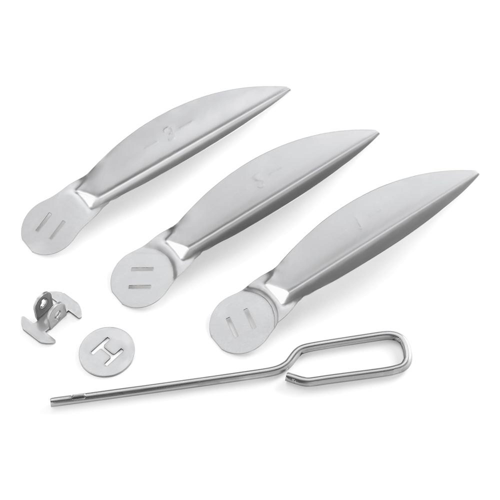 22-1/2-Inch One-Touch Cleaning System Kit For Weber Grills Silver