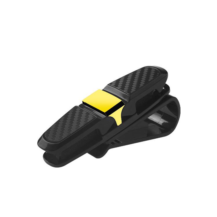 Carbon Fiber Car Visor Clip: Multifunctional Holder for Tickets, Cards, and Eyeglasses