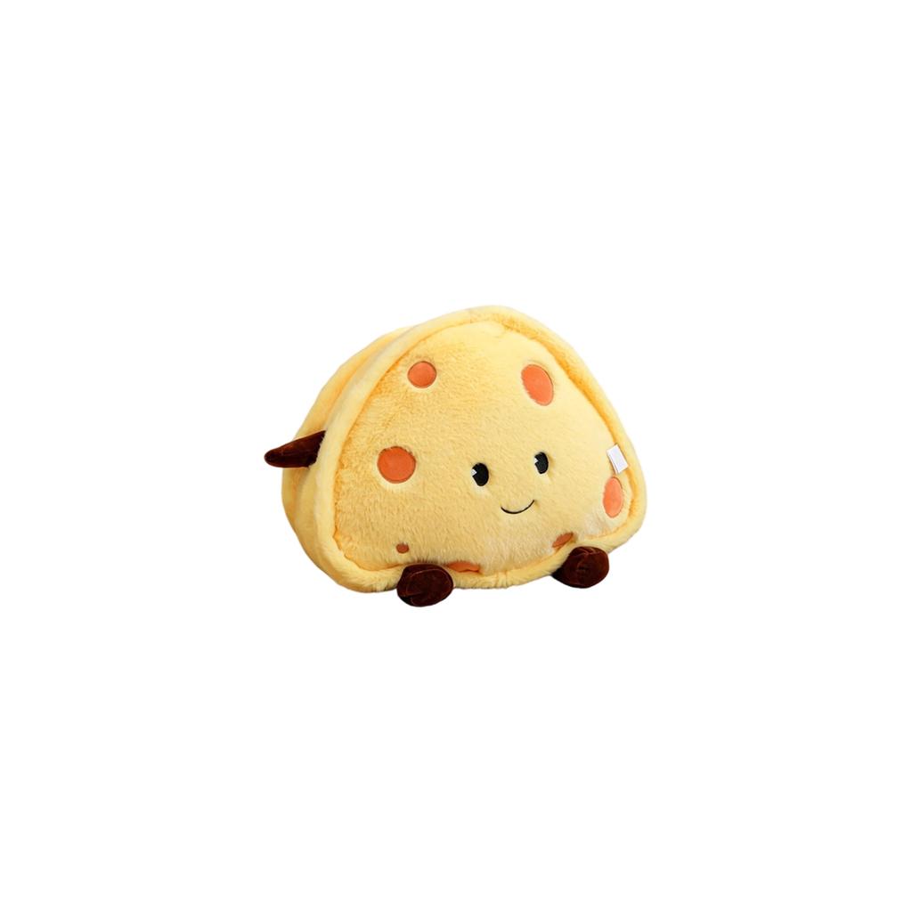 Plush Cartoon Vegetable Stuffed Toy Soft Decorative Pillow Large Eyes Potato Cheese Onion Bread Slice Plush Doll Cushion for Home