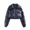 Kaslead New Arrival Women's Clothing Fashion Style Stylish Simple and Versatile Paint Bread Type Short Cotton Coat Jacket
